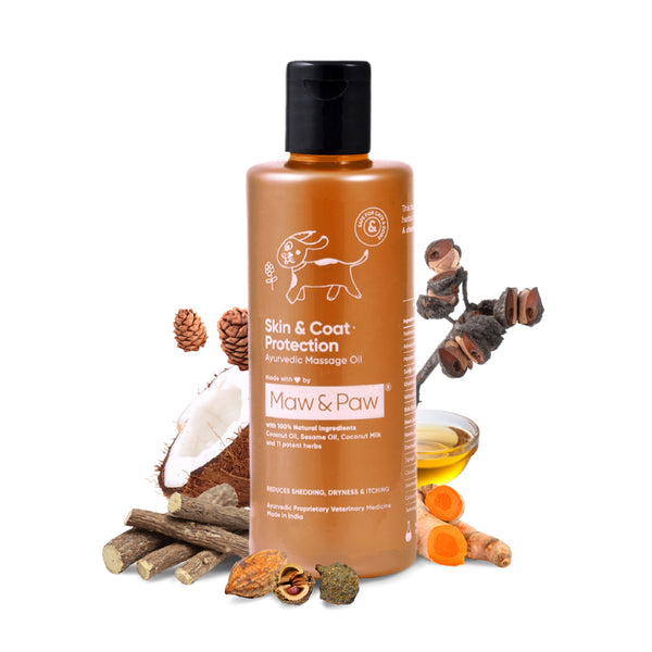 Pet Skin and coat Massage and conditioning Oil for shiny fur