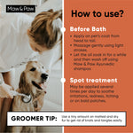 Dog skin and coat conditioning oil for dry fur