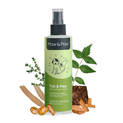 100% Natural Tick & Flea Spray For Dogs & Home-200 ML